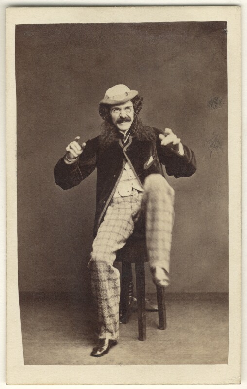 Edward Askew Sothern as Lord Dundreary in 'Our American Cousin', by Alexander Bassano, 1862 - NPG Ax25093 - © National Portrait Gallery, London